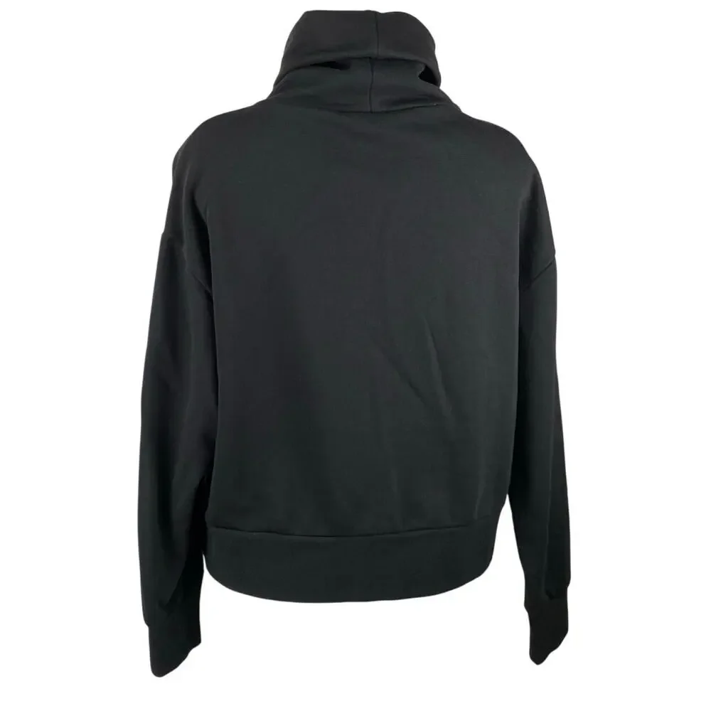 Zara Women's Black Turtleneck Long Sleeve Pullover Sweatshirt Sweater Top Size L